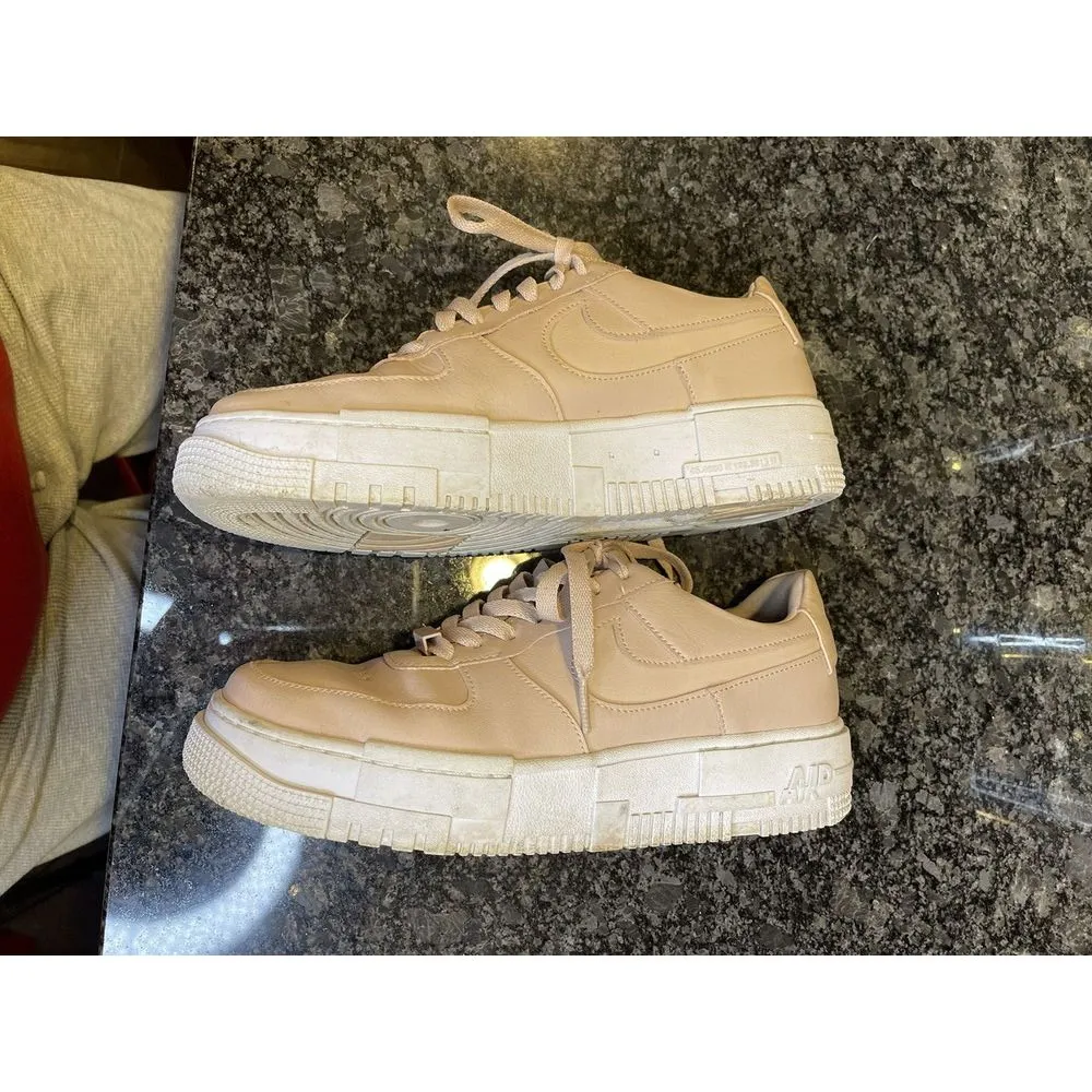 Nike Women's Size 10 Air Force 1 Pixel Particle Beige  CK6649-200 Fast Ship‎ - Image 3