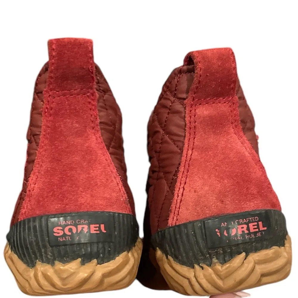 Sorel Red Navy Winter Rain Ankle Boots Shoes 7 - Image 5