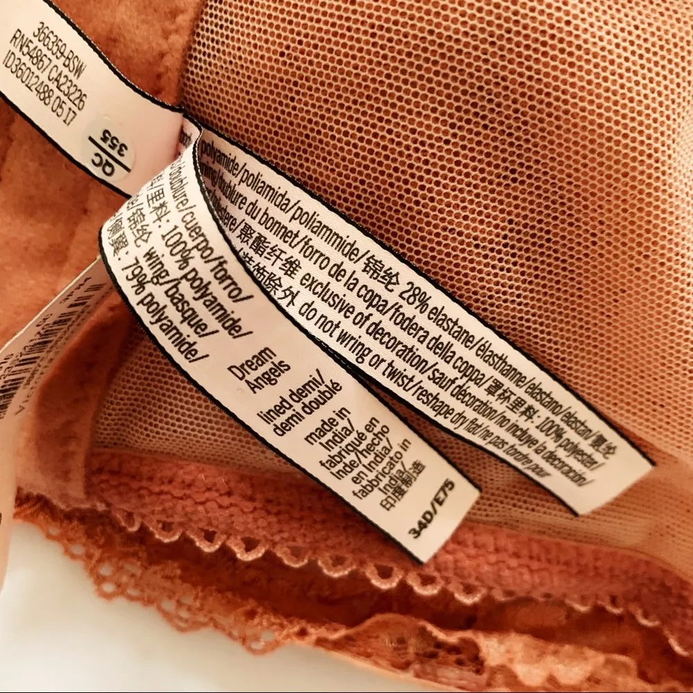 Victoria's Secret Dream Angels Lined Demi Lace Bra - Image 9