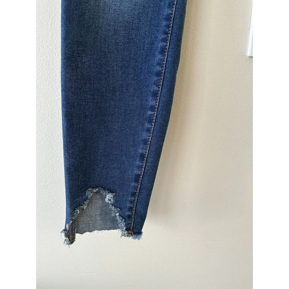 Celebrity Pink Mid Rise Ankle Skinny Jeans Size 3/26 Raw Hem Style CJ2203305 - Image 6