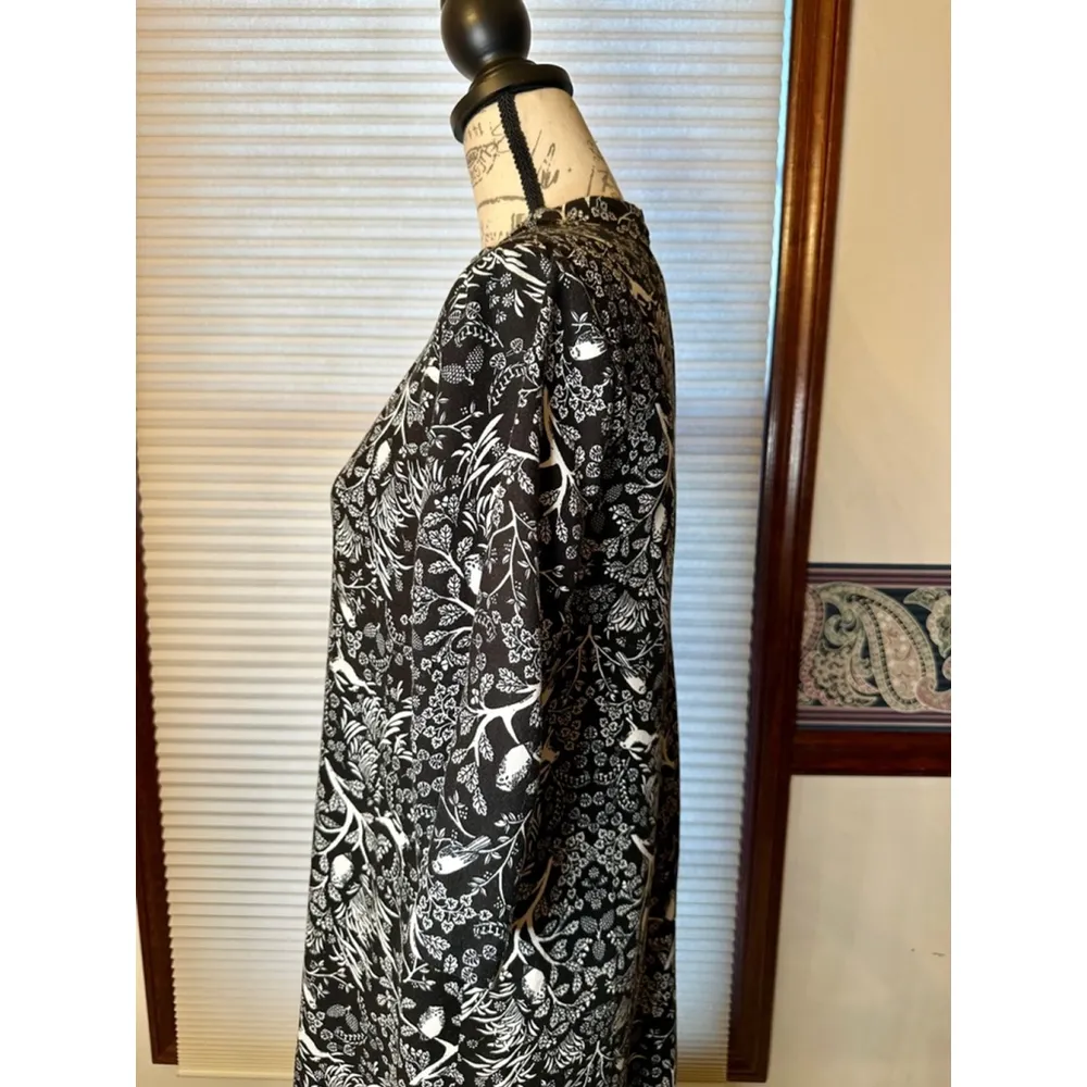 Old Navy Small Black and White Whimsical fairytale forest dress - Image 9