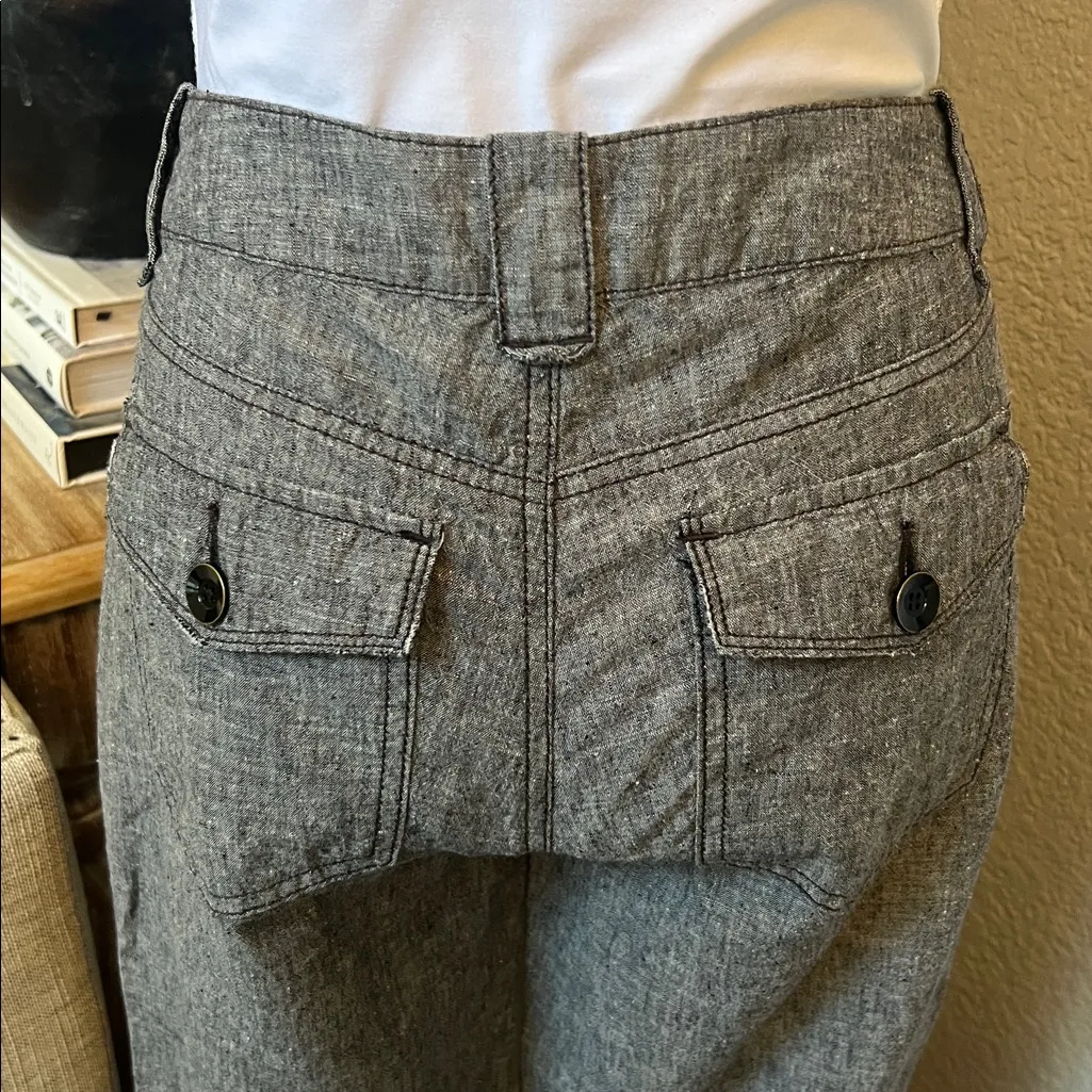 Anthropologie Daughters of the Liberation Linen Blend Straight Leg Pants SZ 0 - Image 8