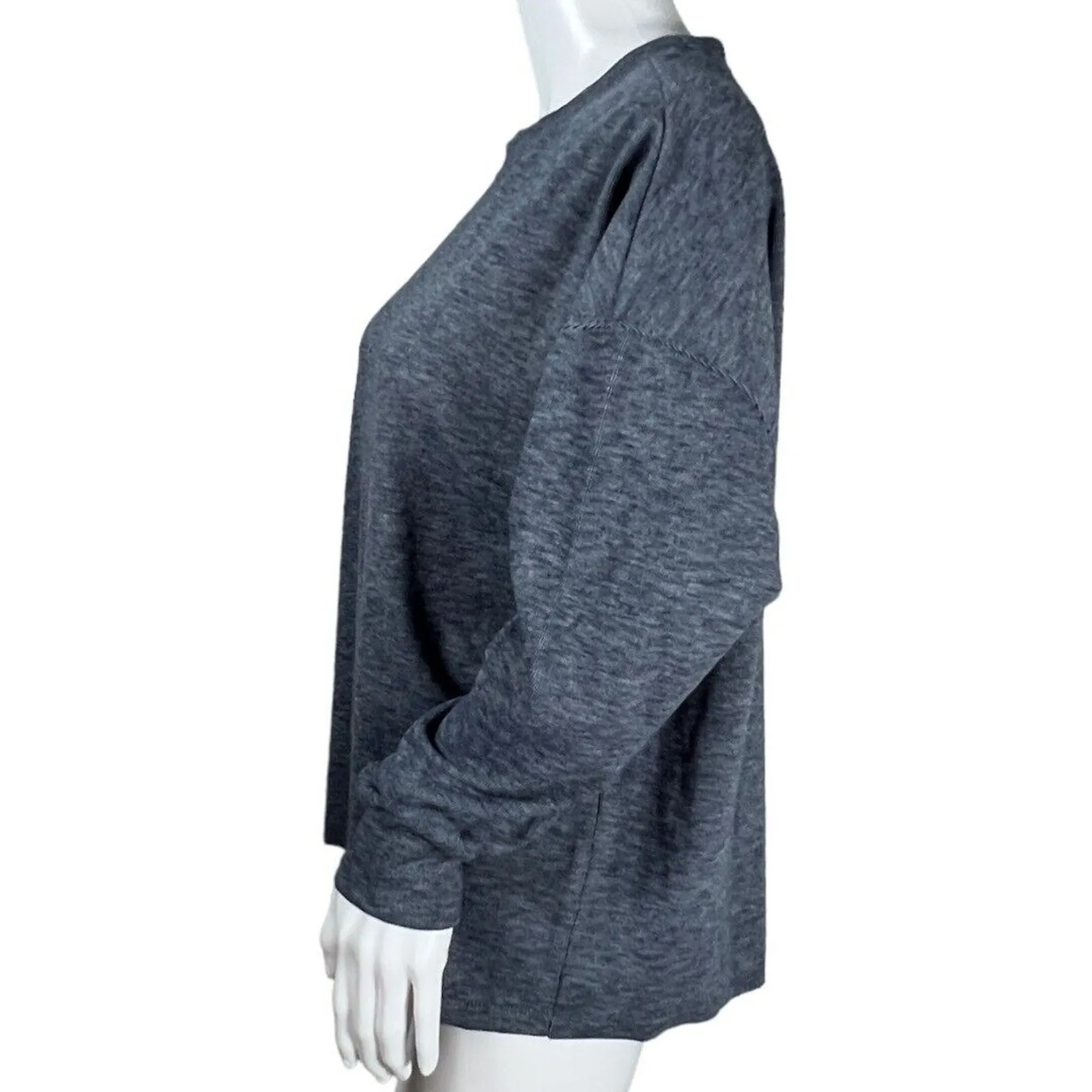 Dylan Shirt Womens Small Gray Blue Warm Soft Comfortable Sweatshirt Athleisure - Image 3