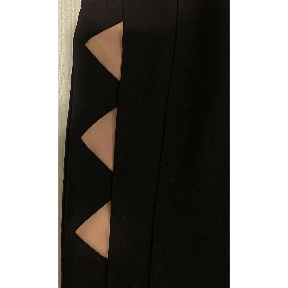 $630 NWT VTG Yigal Azrouel 4 Mini Skirt Black Bodycon Pencil Sexy Stretch Wiggle - Image 3