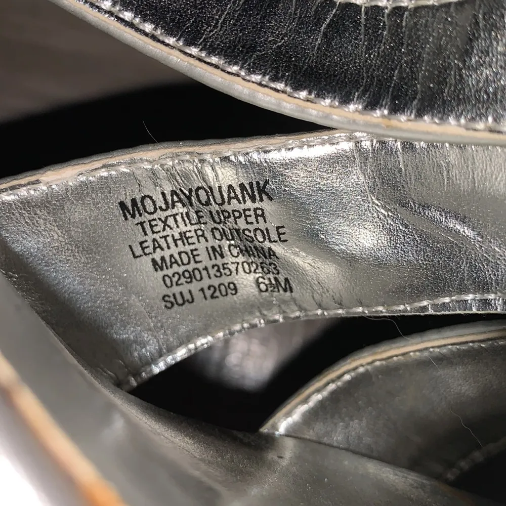 Mootsies Tootsies MojayQuank metallic silver satin strappy wedding formal heels - Image 8