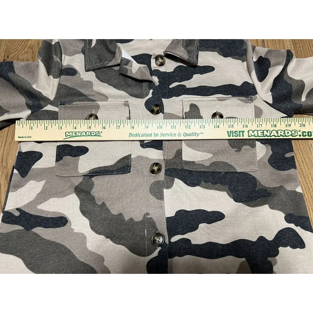 Camo Sweater Mystree Jacket S Button‎ Outdoor Preppy Camping Western Cowgirl - Image 3
