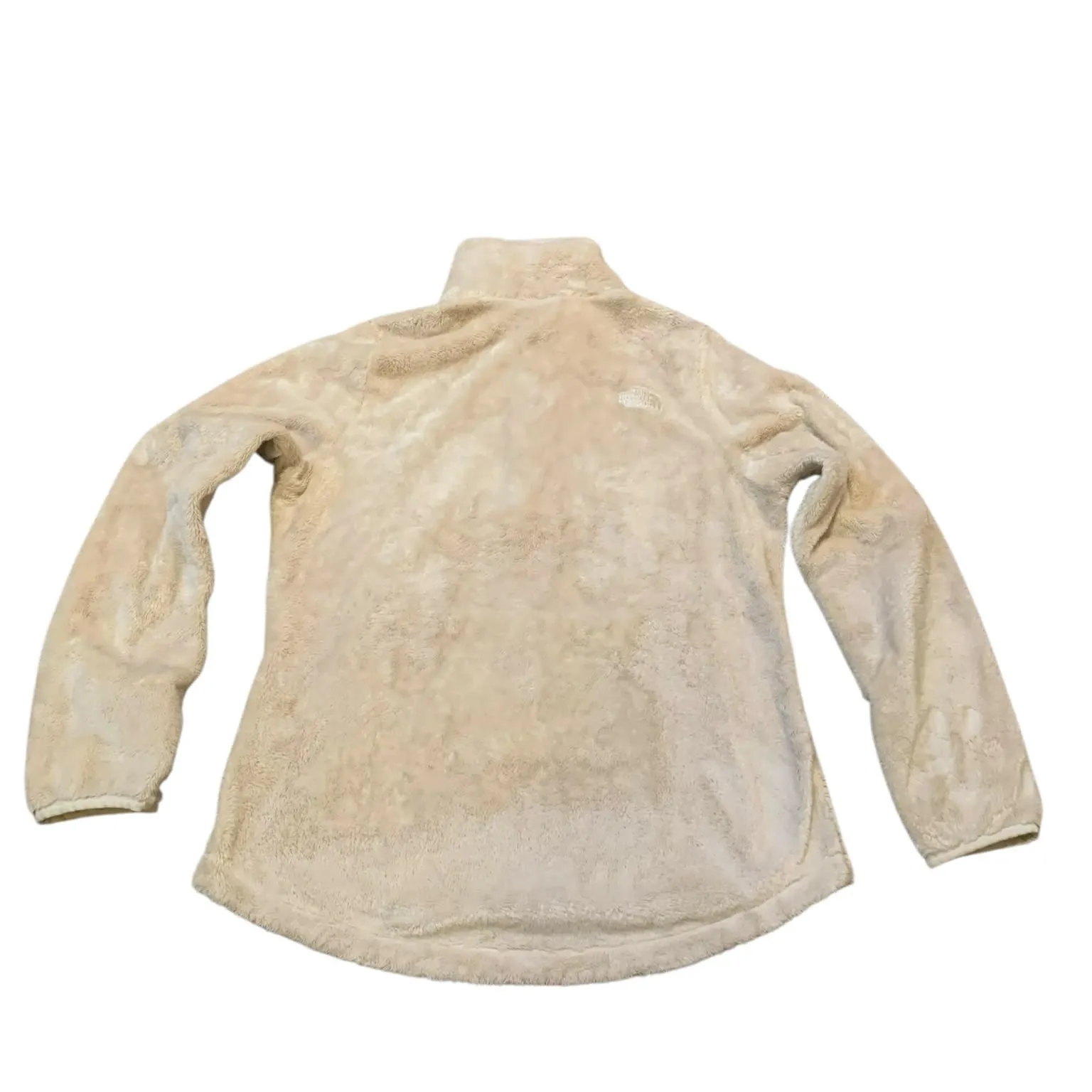 The North Face Osito 1/4 Zip Fleece Jacket Cream Ivory High Pile Fuzzy Medium - Image 2