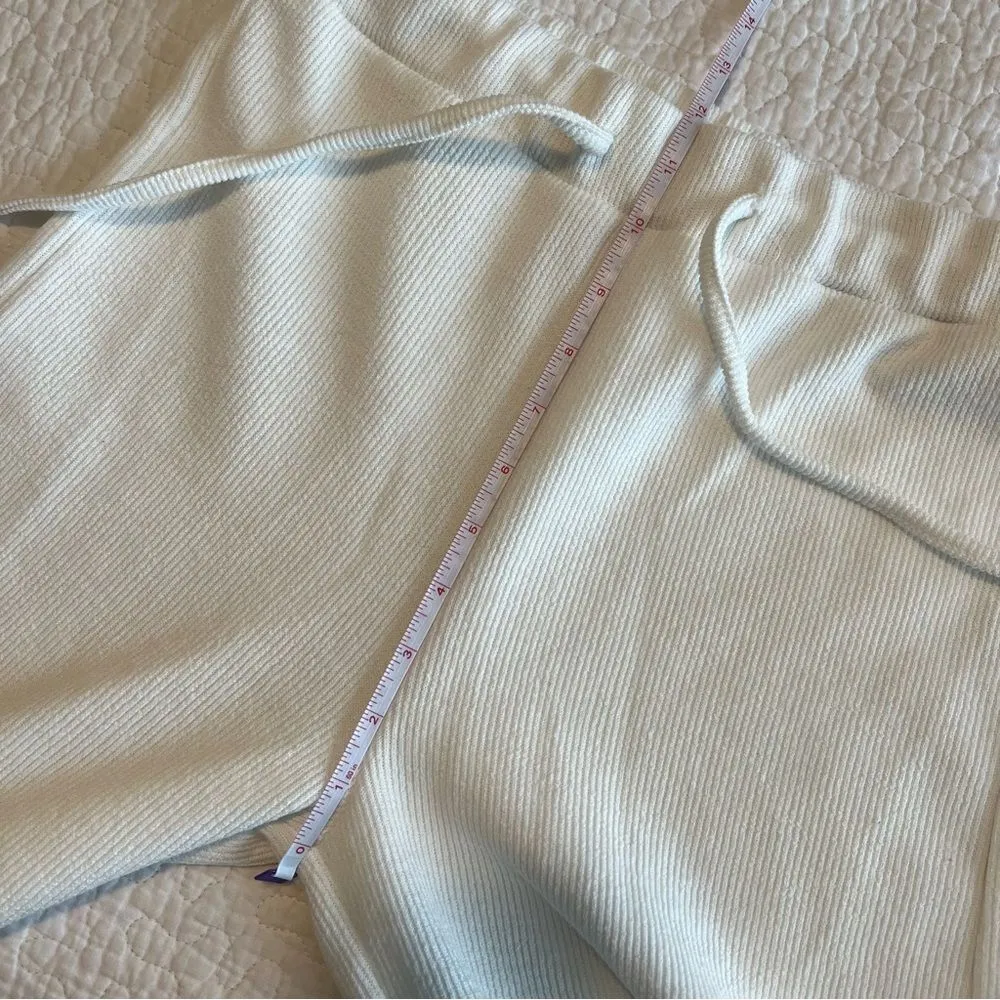 ✨ Oneleven Women’s White Sweater Pants Small White - Image 7