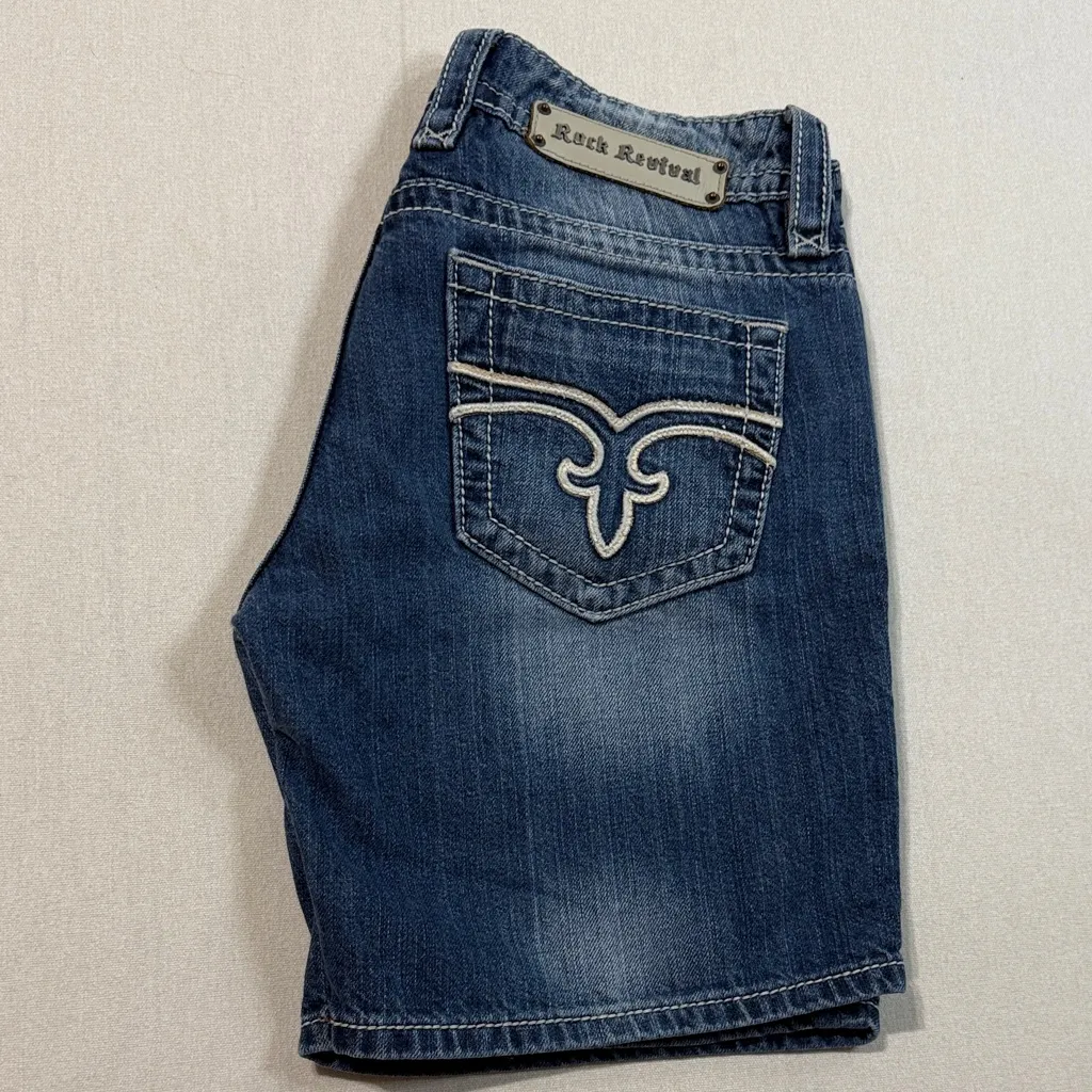 Rock Revival Women's Indigo Jean Shorts - Image 7