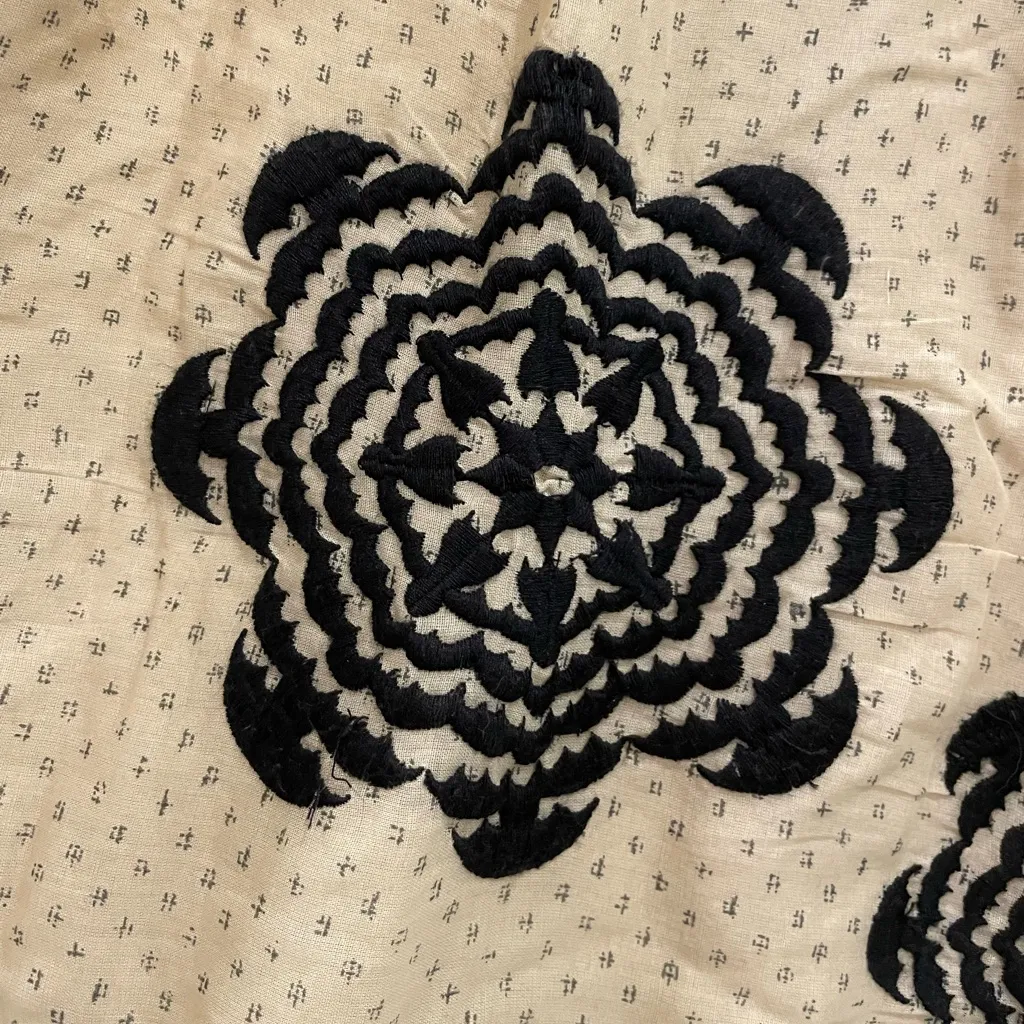 Anthropologie Lithe Embroidered Floral Dress Boho Cottagecore Y2K - Image 5