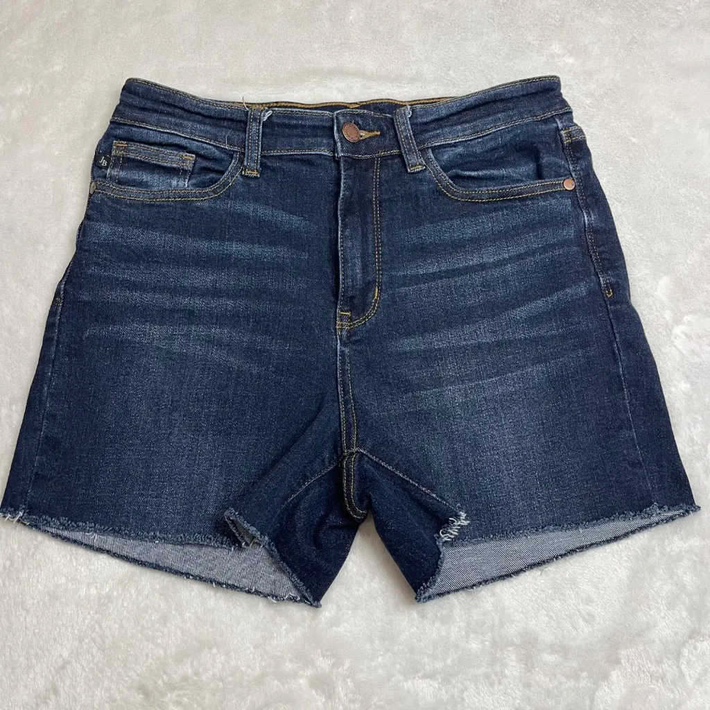Judy‎ Blue Reworked Jean Shorts Women's Size 28 Raw Hem Jorts Denim Cotton - Image 5