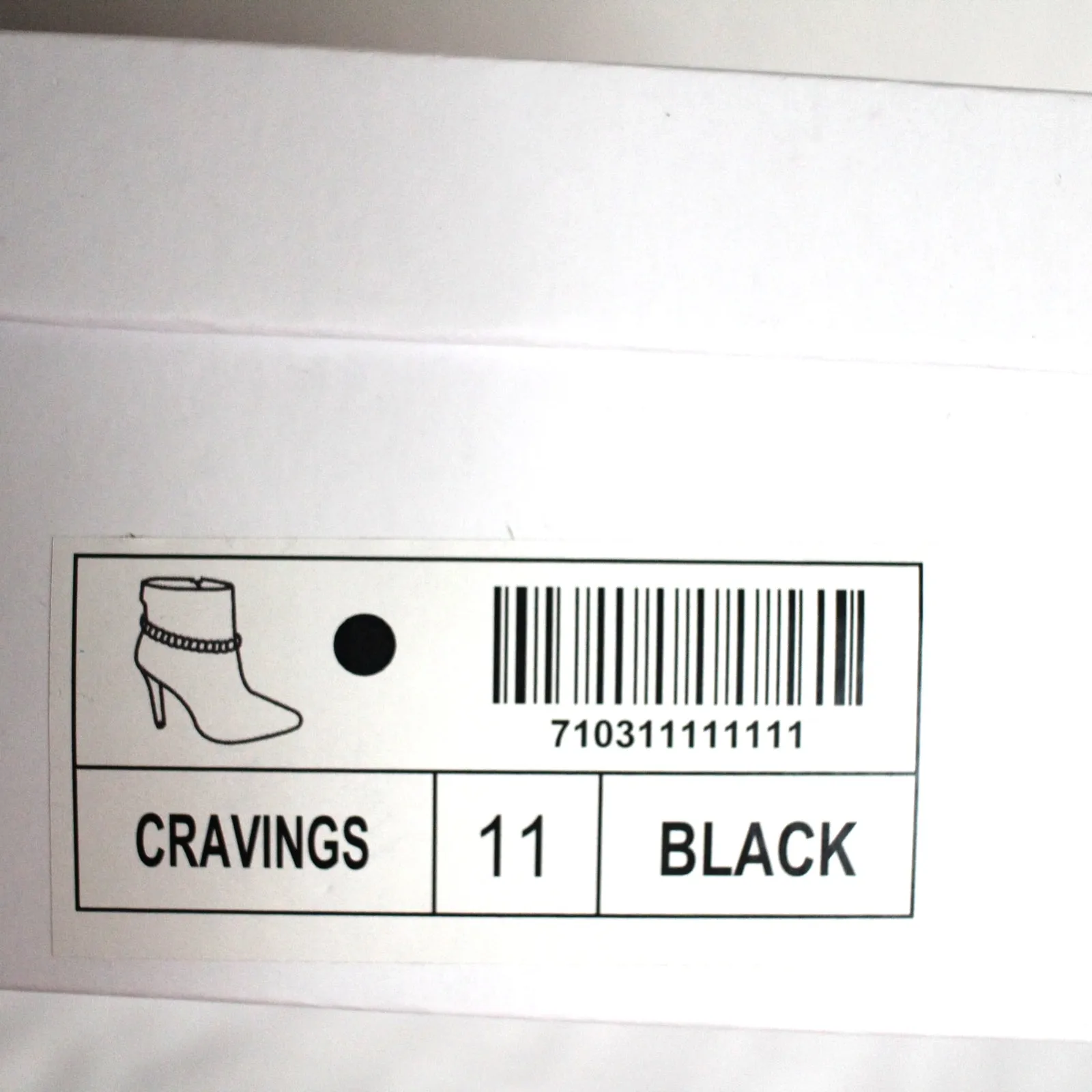 Mata Faux Suede Pointed Toe Stiletto High Heel Ankle Boot Size 11 NIB Chain Black - Image 4