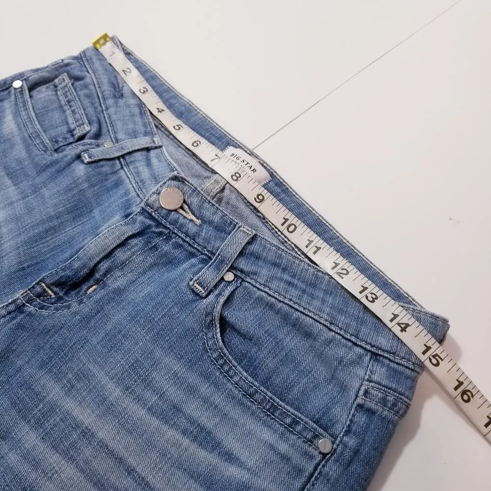 Big Star Jeans Nova XVI Kate Crop Straight Leg Low Rise Light wash Denim - Image 5