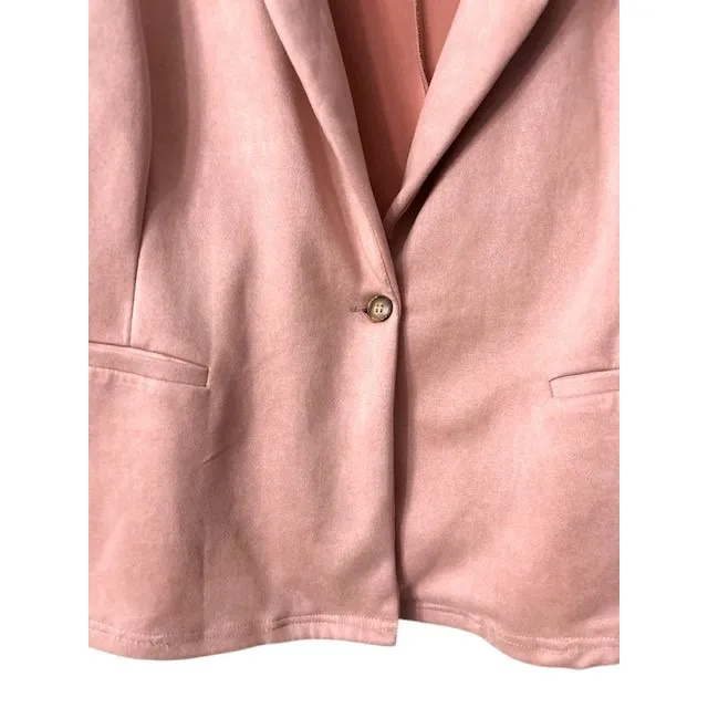 Pink Blazer 4XL Soft Professional Pastel Workwear Jacket Luxurious Feel Feminine - Image 13