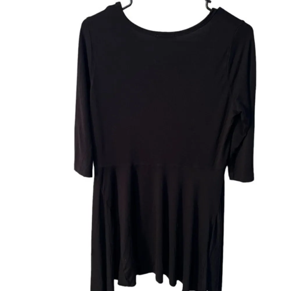 Cha Cha Vente Flowy Black Long Sleeve Blouse - Image 3