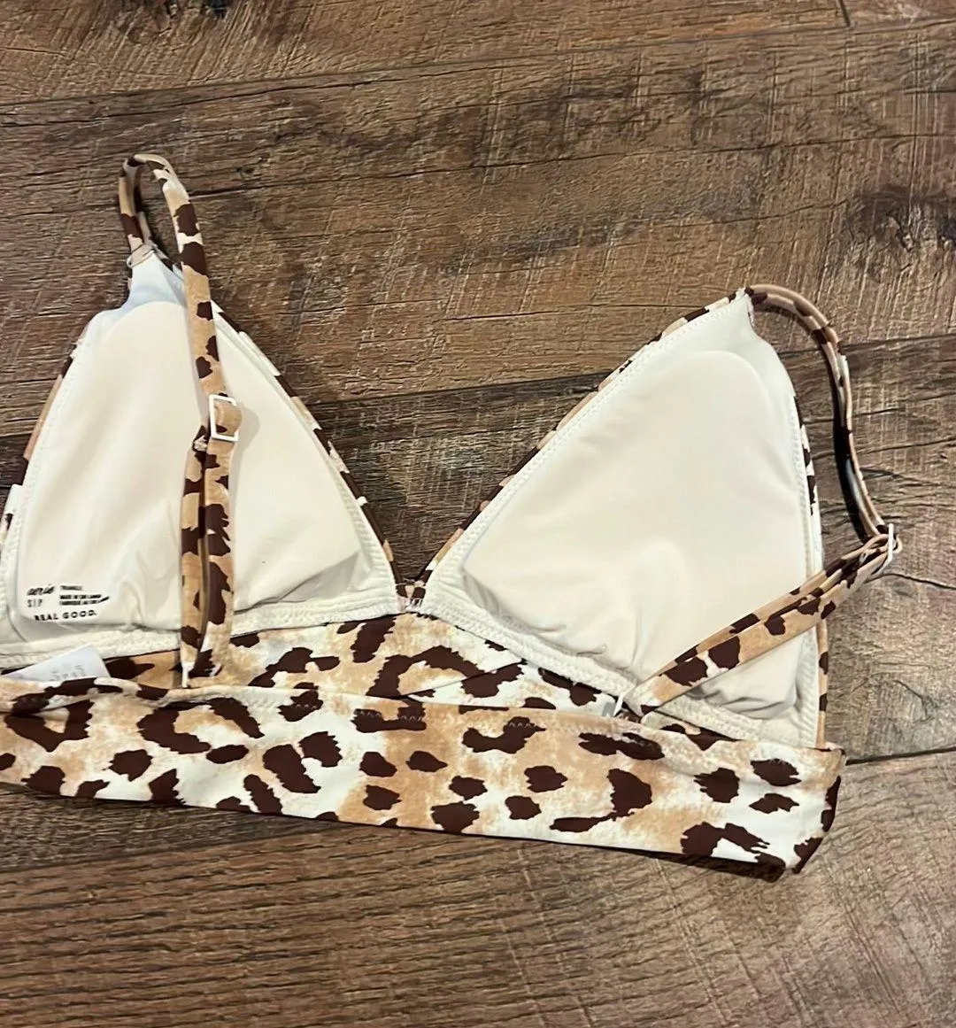 Leopard Print Bikini Top - Image 3