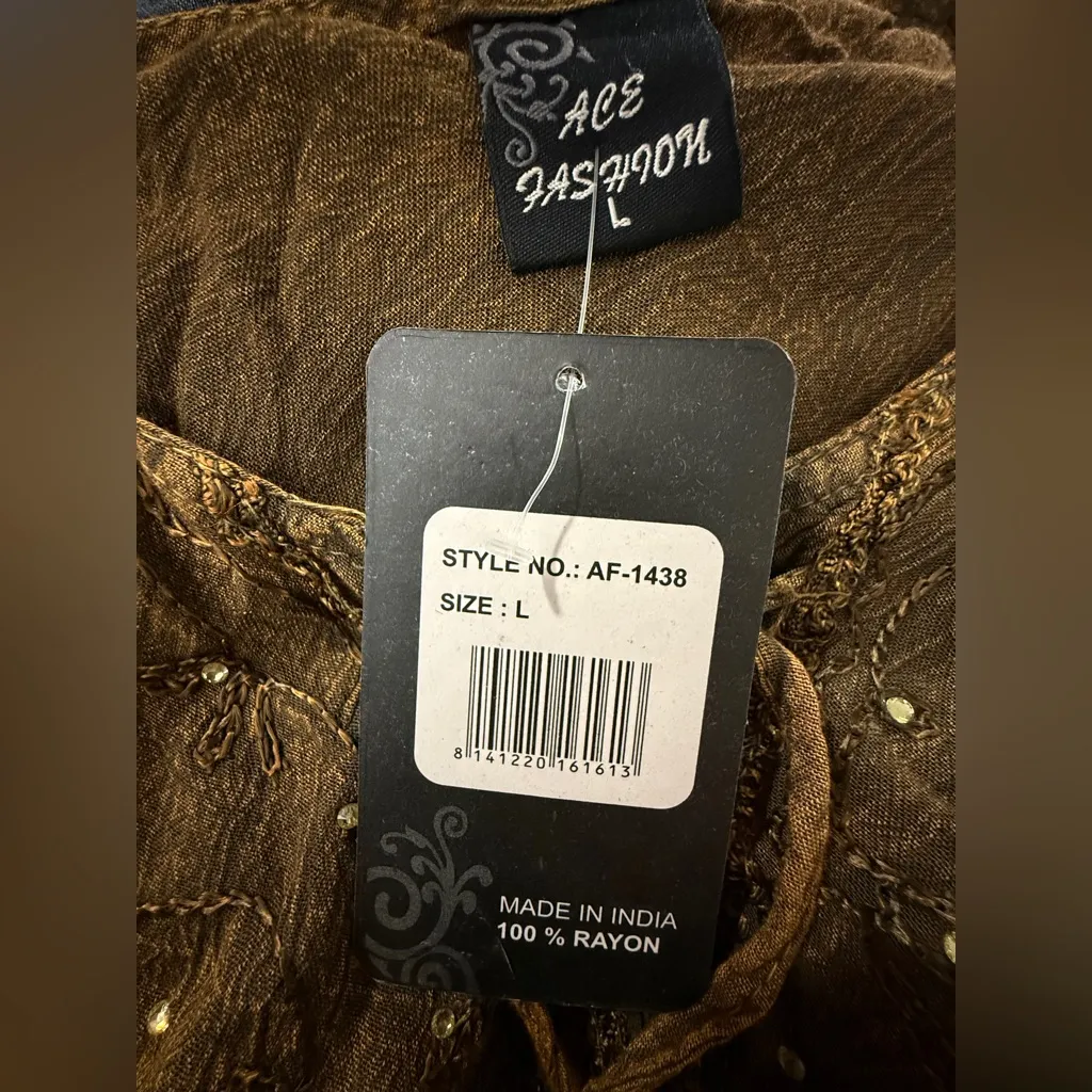 Chic Bohemian Midi Dress with Beaded Accents - Image 2