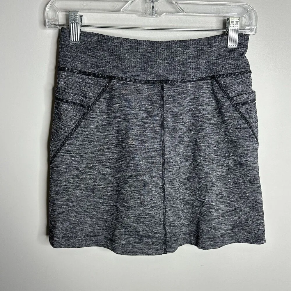 Women's Athleta‎ Size XXS/S Heather Grey Excursion Skirt Athletic Tennis Pockets - Image 4