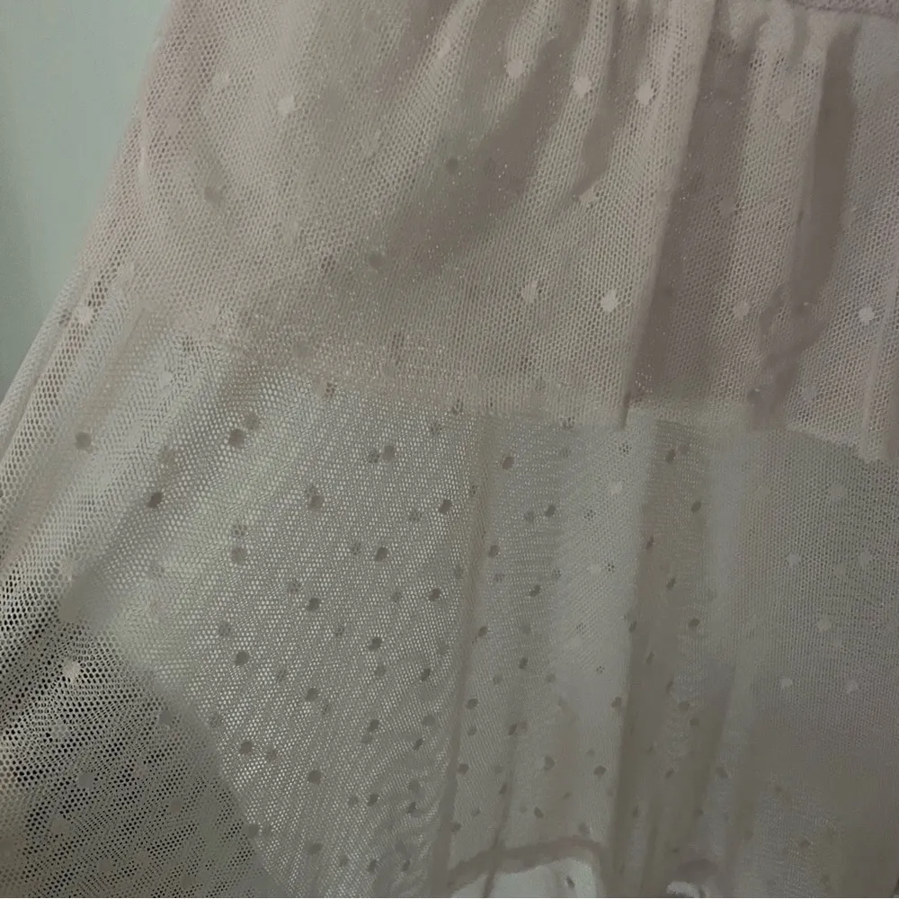 Potter's Pot Pink Ruffled Short Sleeve Sheer Blouse Fairy Fairycore Fae Peplum - Image 2