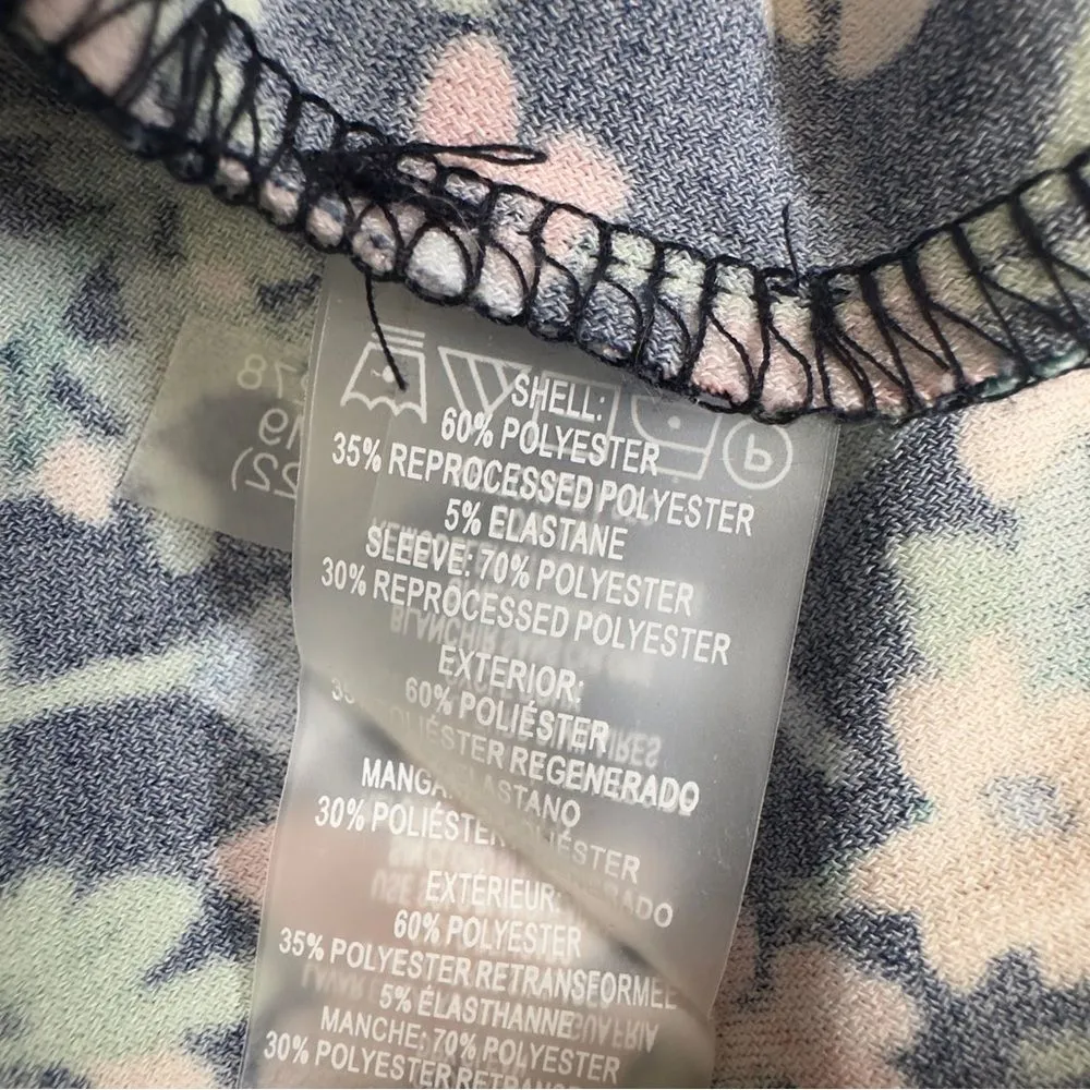 Tommy Hilfiger Size 10 Floral Printed Flutter Sleeve Tiered Ruffle Trim Dress - Image 11