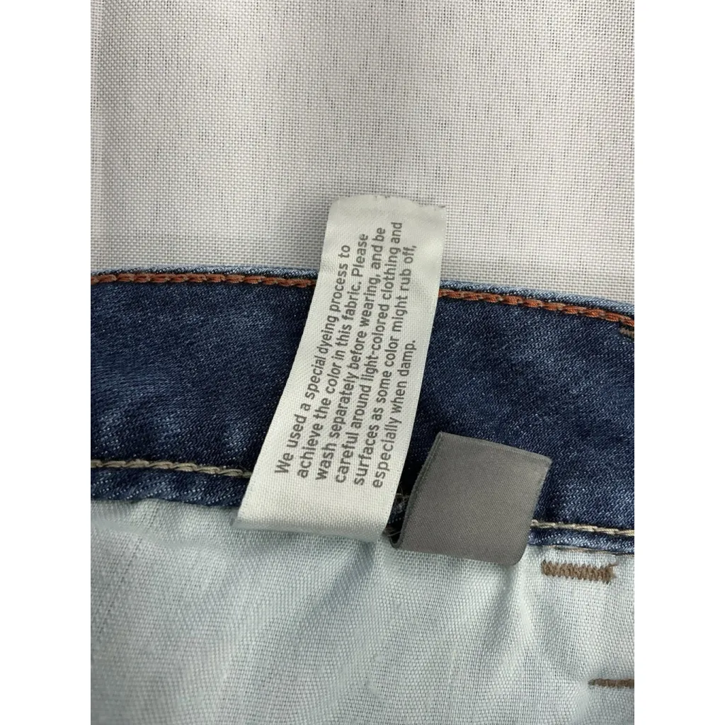 Womans Eddie Bauer Blue Jeans 10 Slightly Curvy Skinny Ankle - Image 5