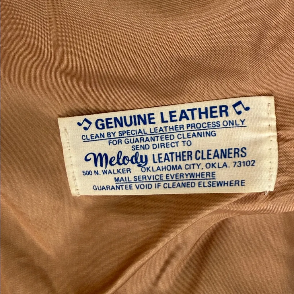 PIONEER Camel Leather western Jacket Tan Size 40 - Image 8