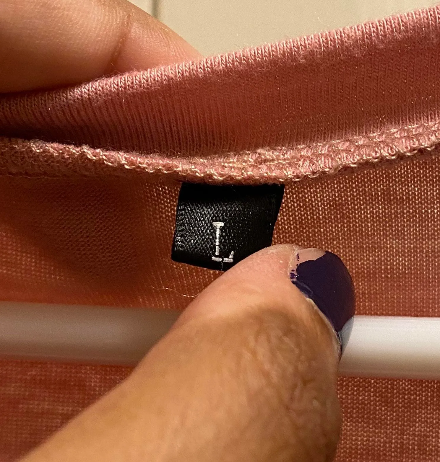 Flowy V Neck Tie Knot Blouse Pink Size L - Image 4