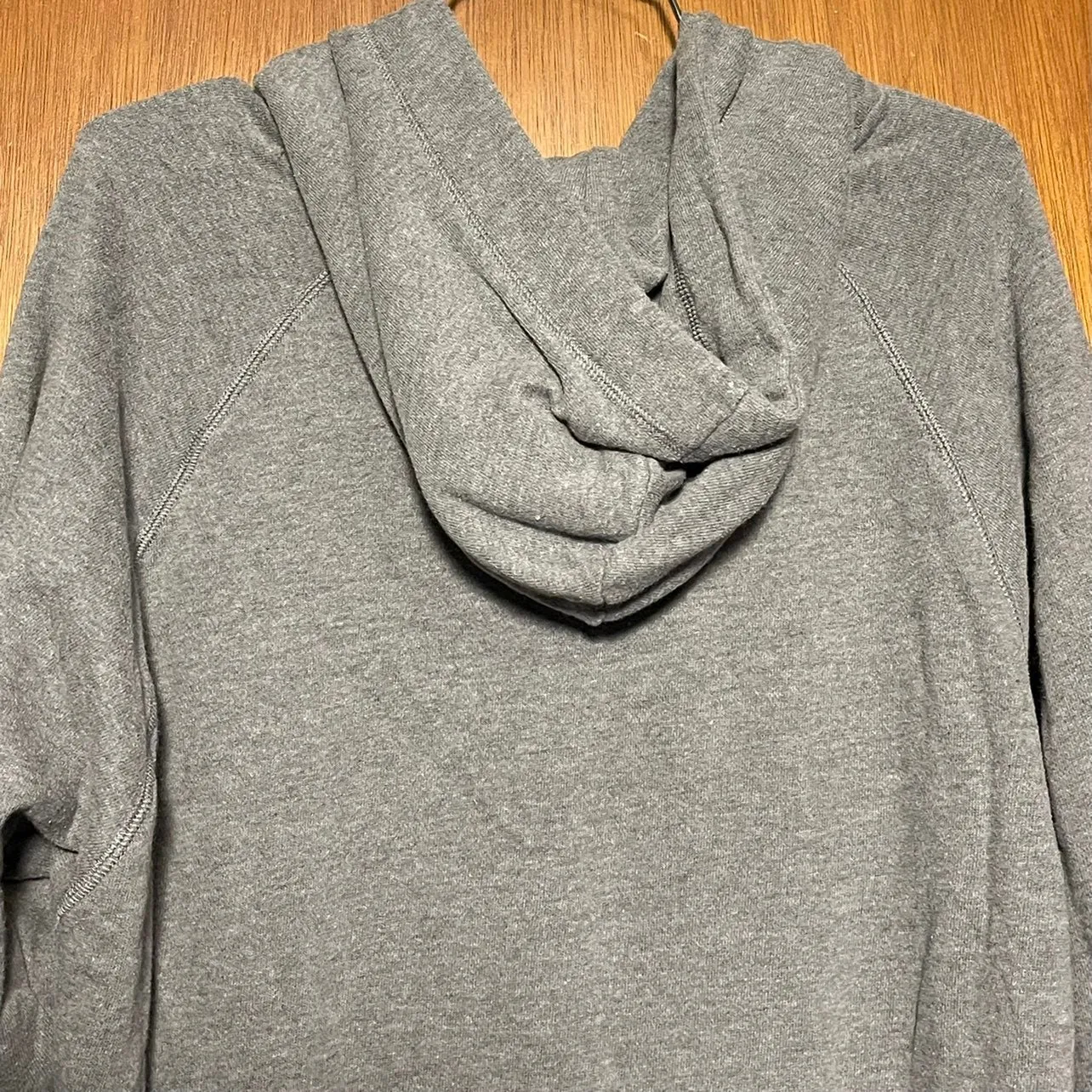 Aerie Woman’s Grey Casual Basic Drawstring Hooded Sweatshirt Size XS - Image 5