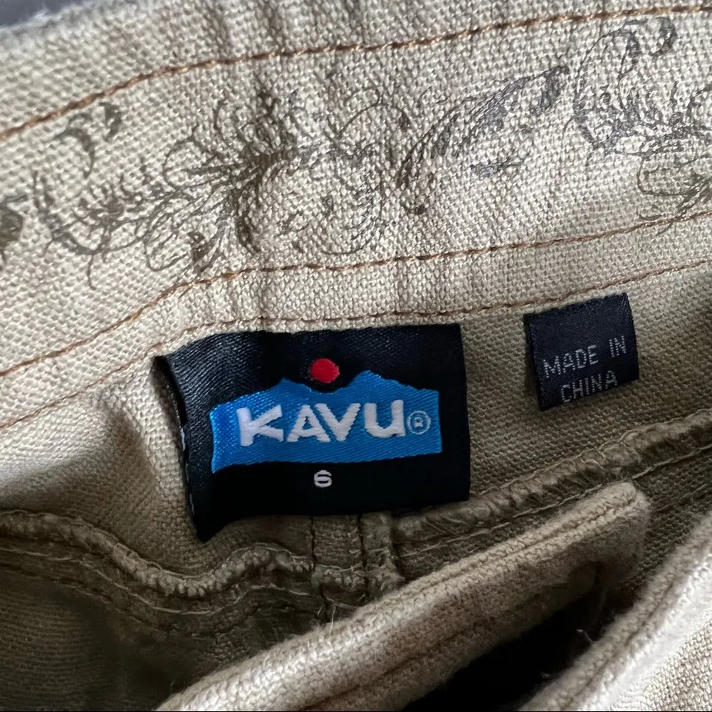 KAVU Brown Hemp Capri Pants in Size 6 - Image 2