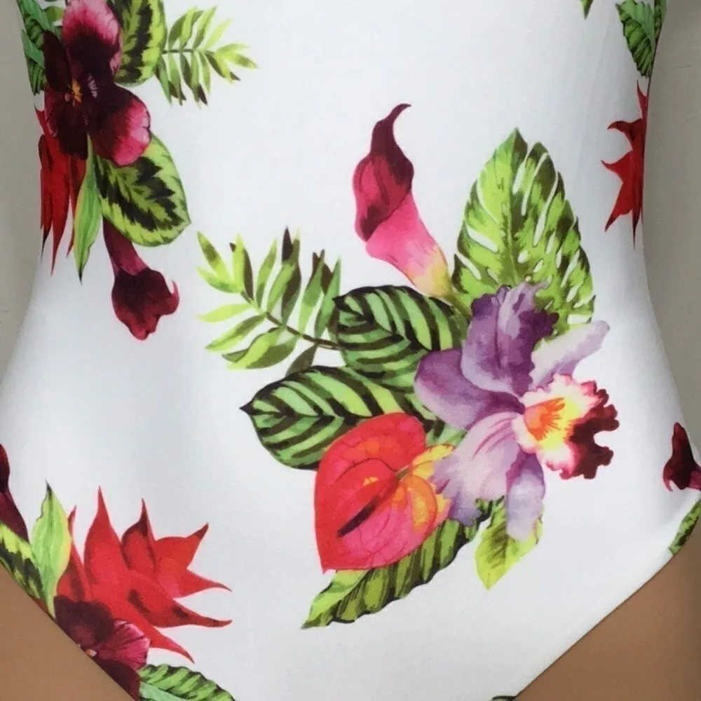 New. Privacy Please orchid plunge swimsuit. Medium but runs small - Image 6