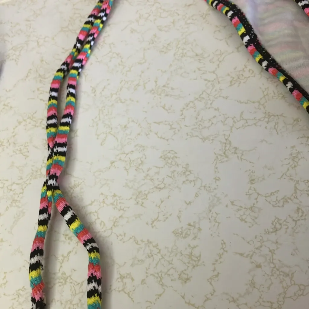 FINAL MARKDOWN Junior Roxy swim Colorful Striped Bikini Bottom large - Image 2