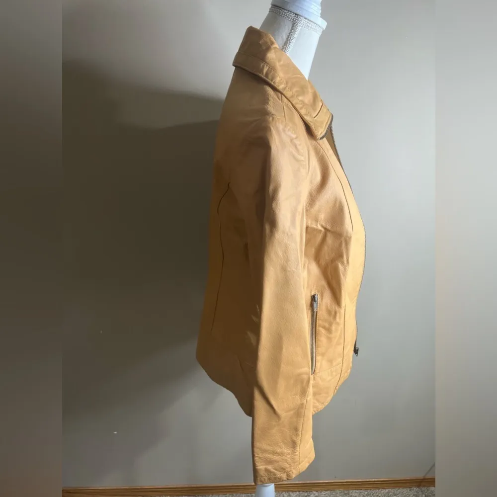 Vintage faded glory leather coat medium - Image 3