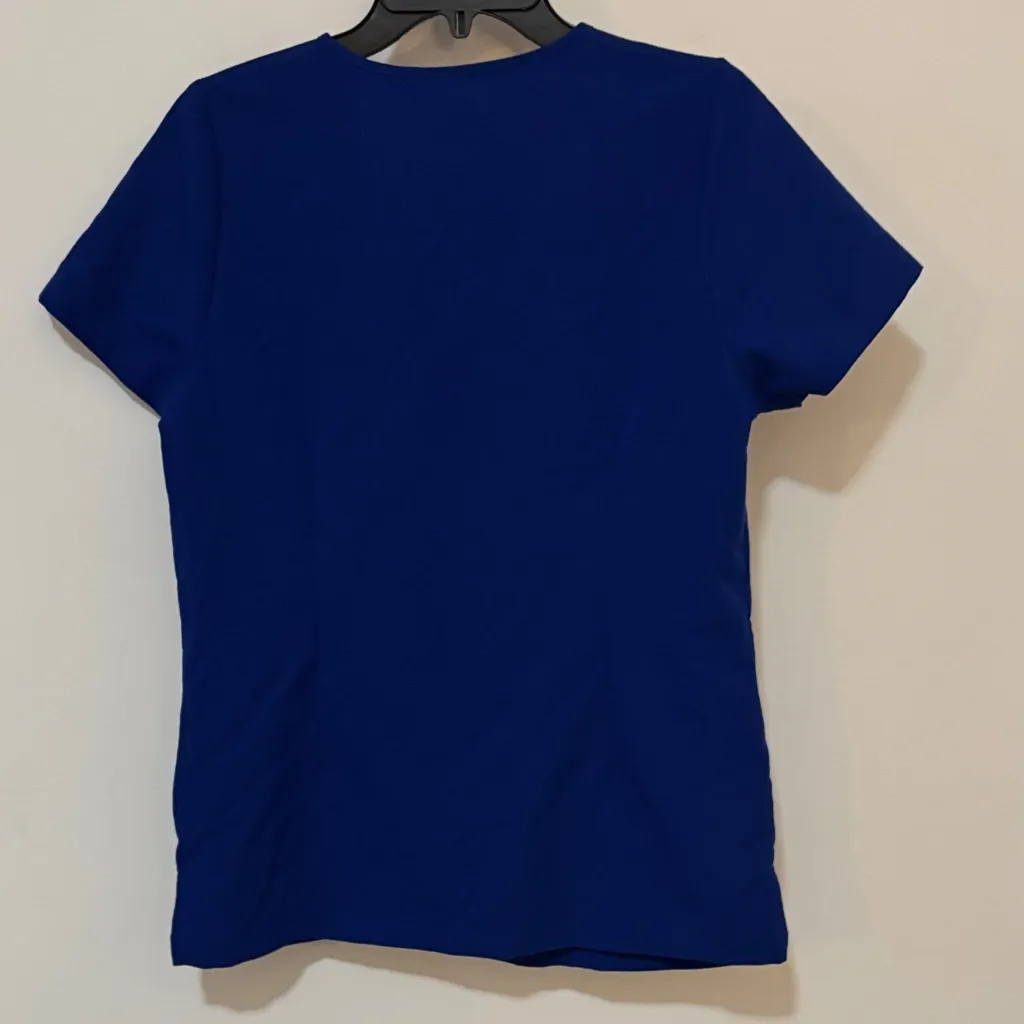 Mandala royal blue scrub top - Image 5