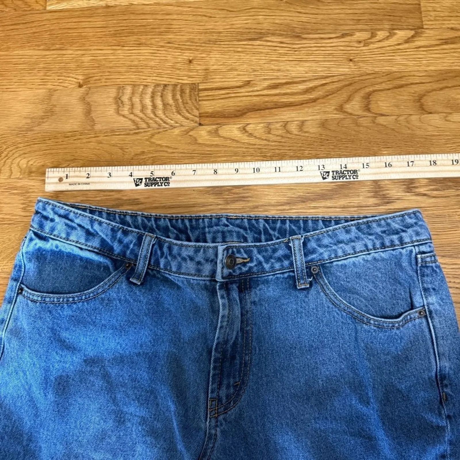 Future Collective with br Kahlana Barfield Brown Blue Denim 14 Size 14P - Image 3