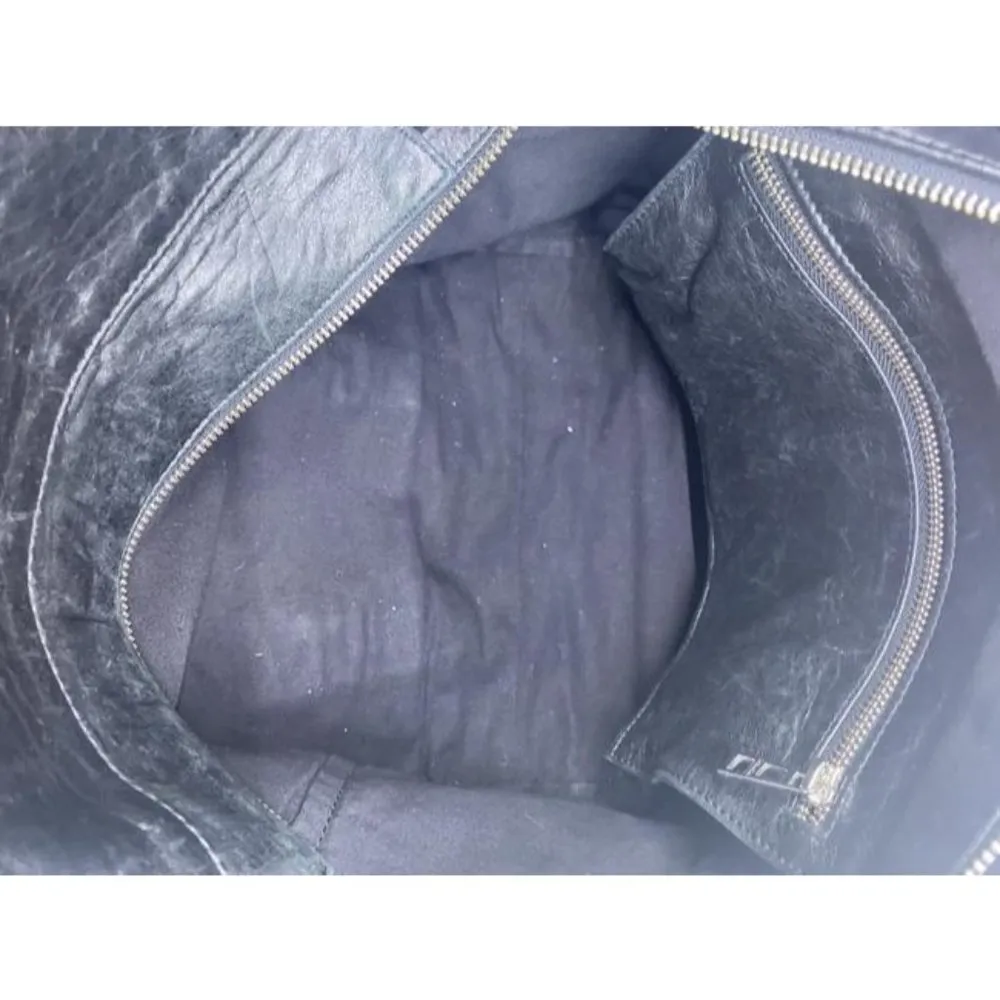 Zadig And Voltaire Bianca Black Leather Shoulder Bag - Image 6