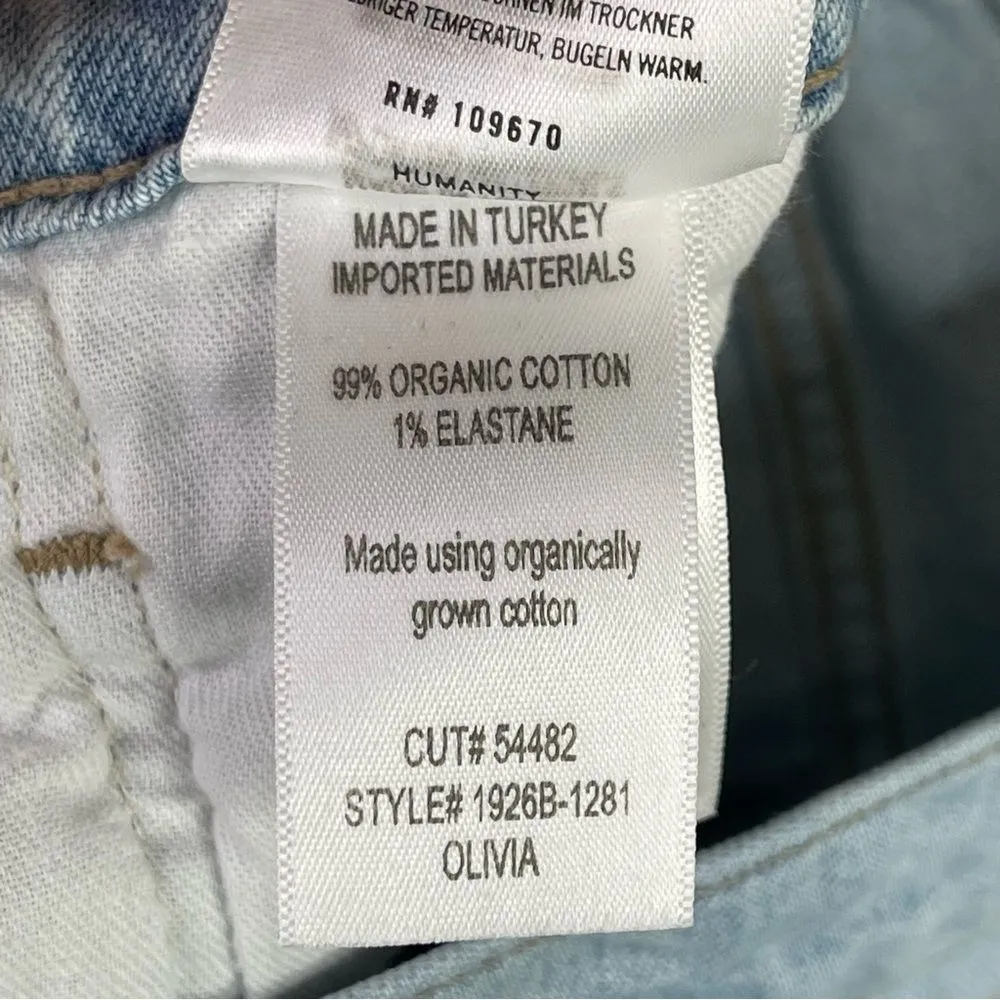 Citizens of Humanity Olivia Jeans Women's 25 Blue Slim Straight High Rise Light - Image 9