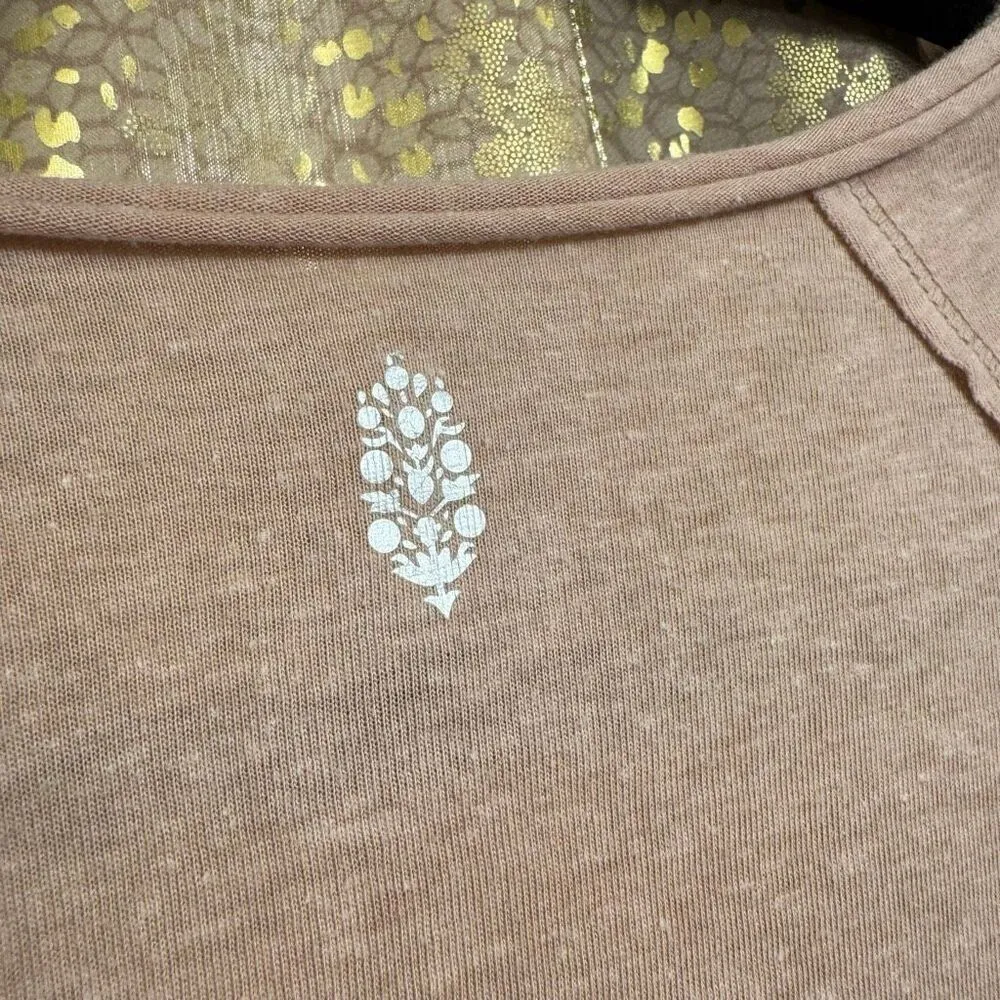 Free People Movement Tan City Vibes Side Pocket Oversized Tunic Top XS - Image 8