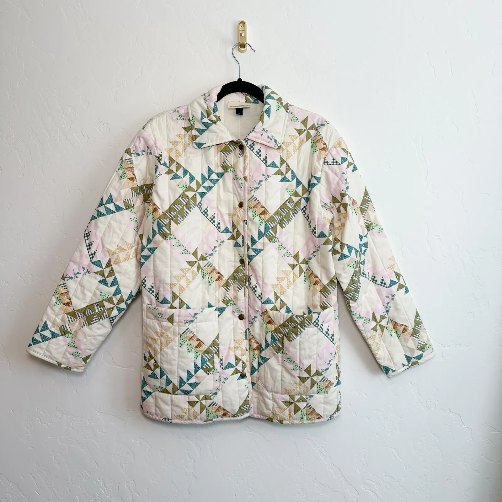 Universal Threads Universal Thread | Quilted Patchwork Button Up Jacket Multicolor - Image 5