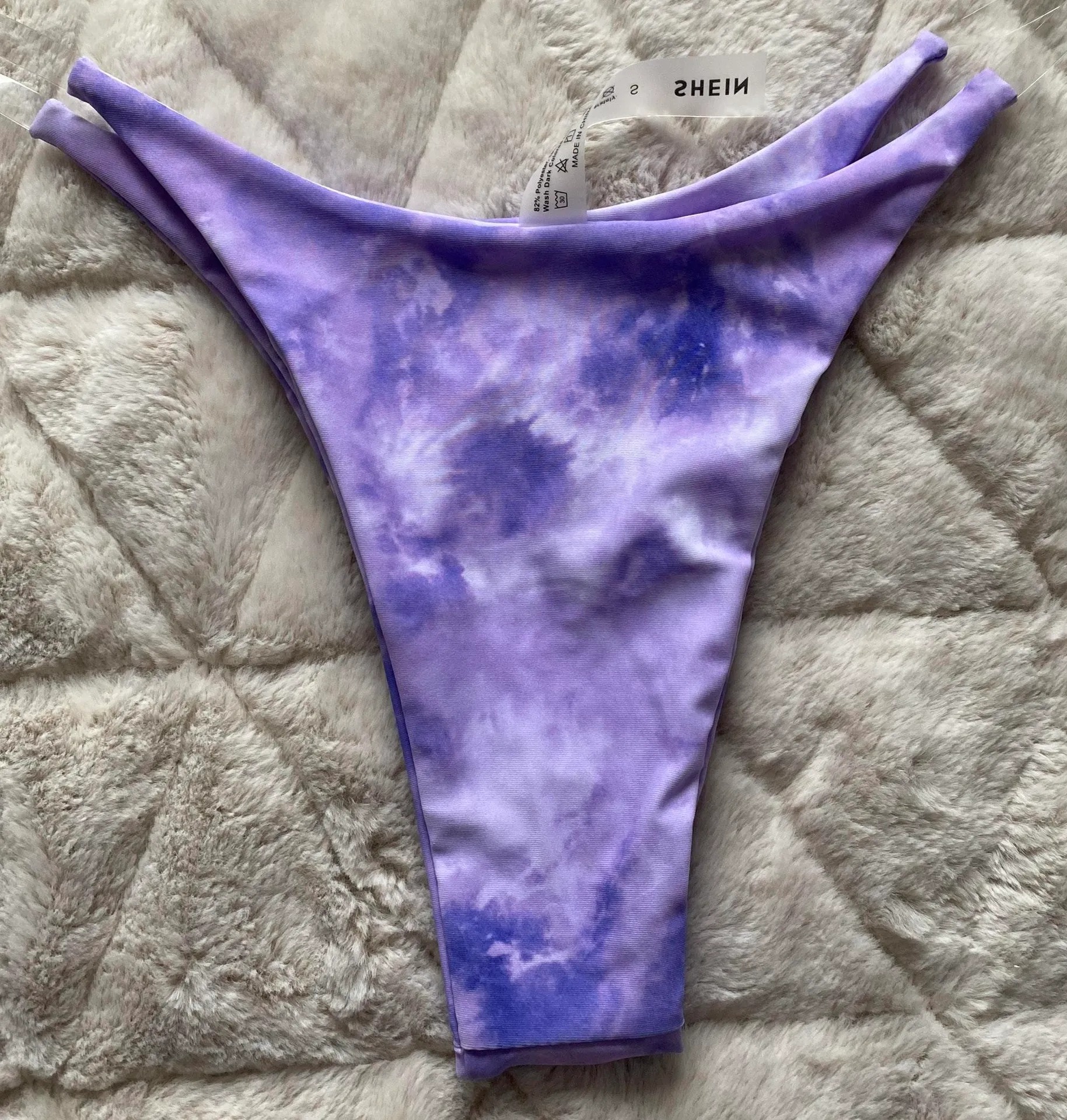 SheIn Purple Tie Dye Bikini - Image 4