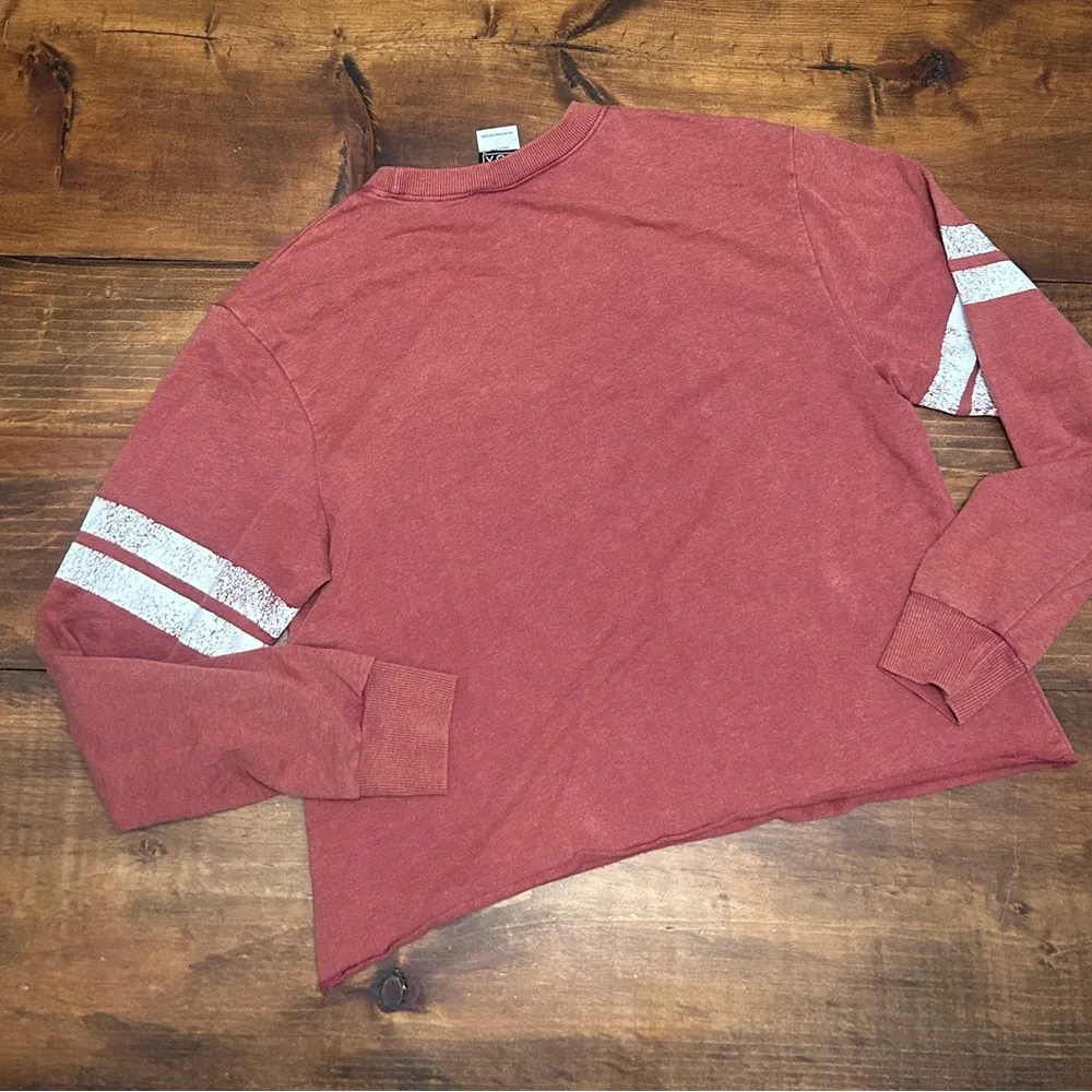 Football Sundays NFL Sporty Womens Small Oversized Crewneck Long Sleeve Shirt - Image 6