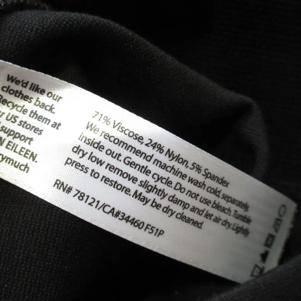 NWT Eileen Fisher Yoke Skinny in Black Milano Viscose Knit Stretch Pants XS - Image 6