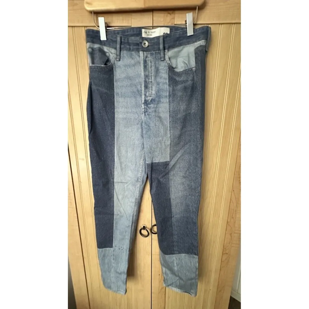 $325 Rag & Bone Women's Blue Nina Miramar Stretch Cigarette Jeans Pants Size 27 - Image 2