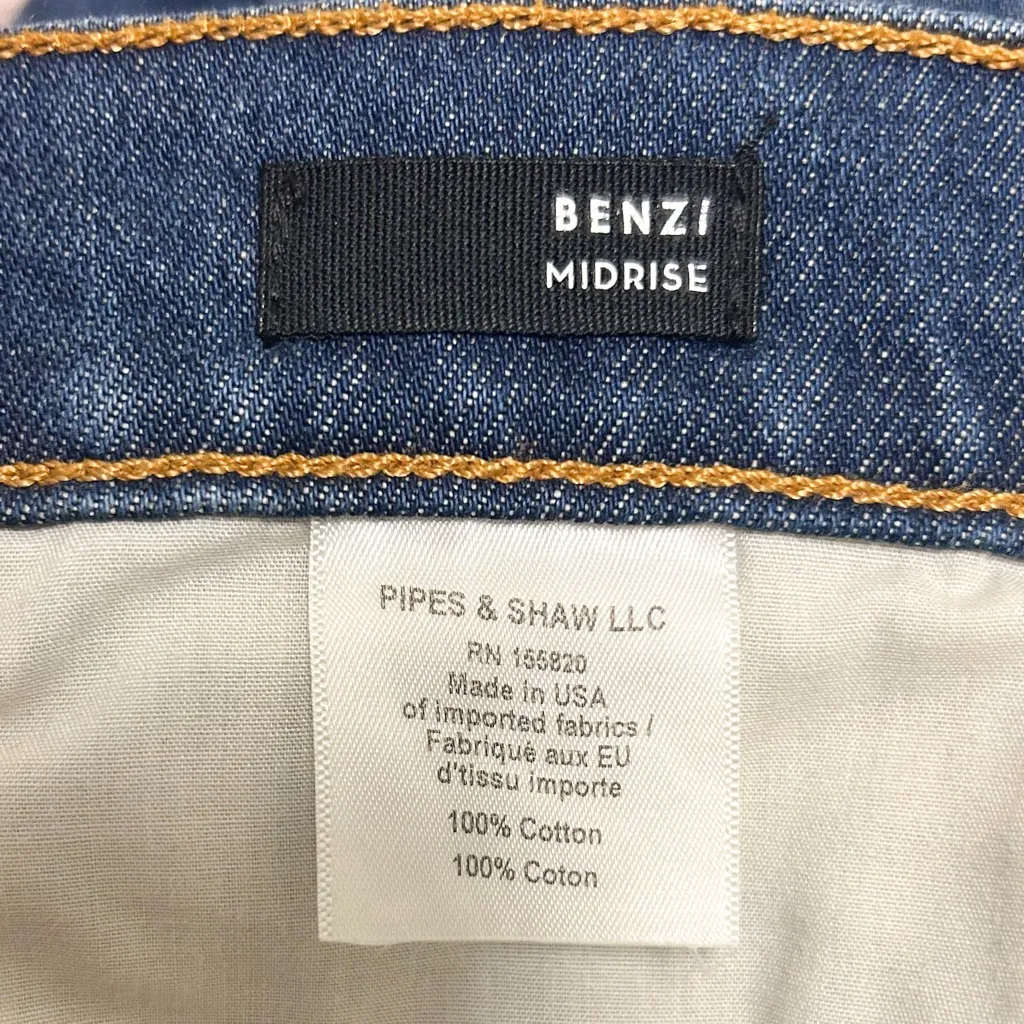 Veronica Beard Denim Dark Apollo Wash Benzi Mid Rise Girlfriend Jeans 24 00 - Image 8