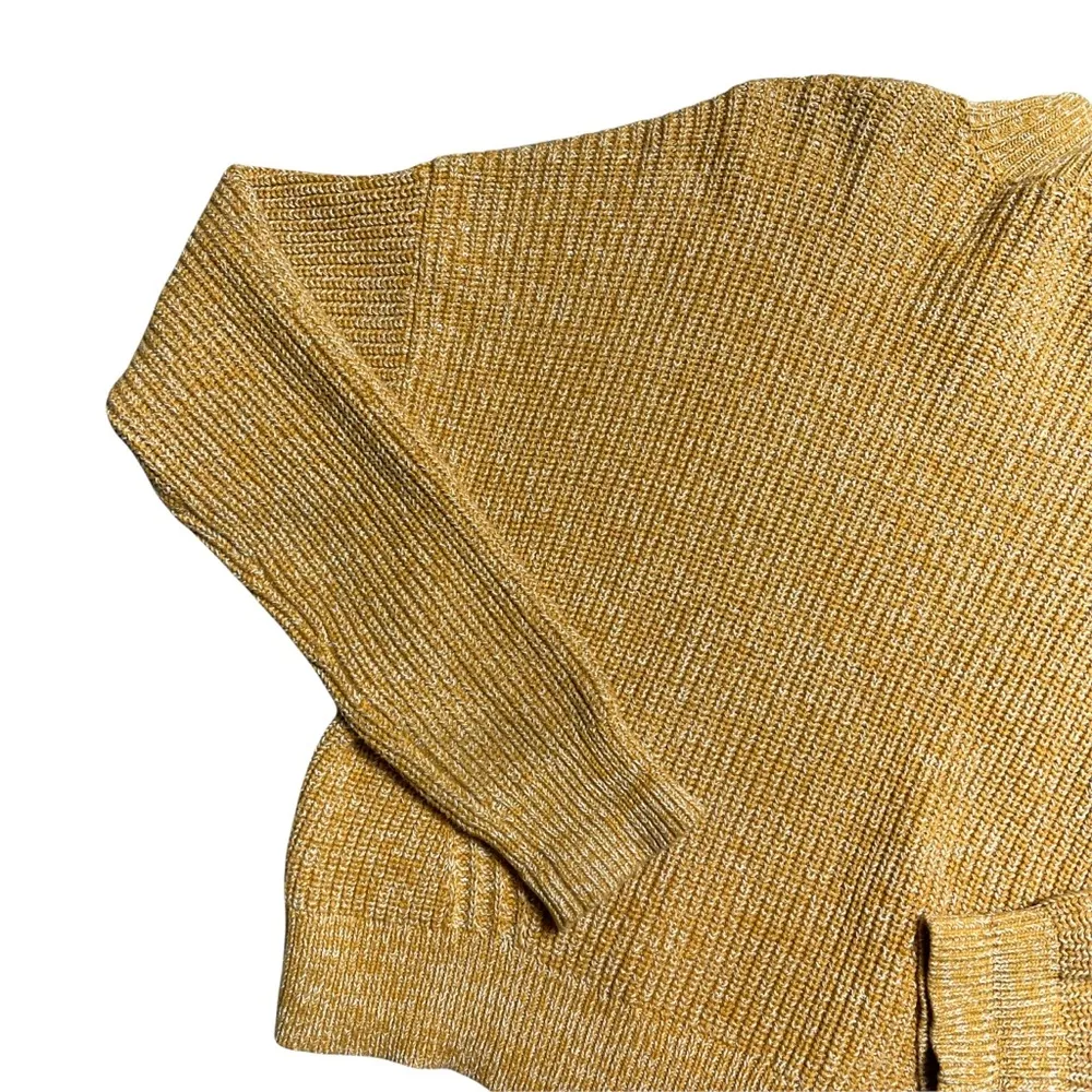 Kendall + Kylie Mustard Yellow Mock Neck Knit Sweater S - Image 8