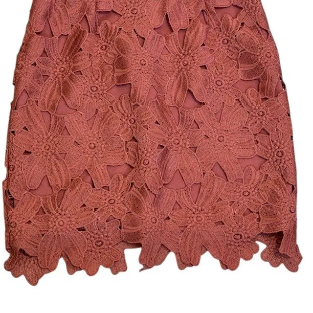 ASTR‎ The Label Lace Dress Sleeveless Floral Occasion Party Mini Dress Sz Med Red - Image 9