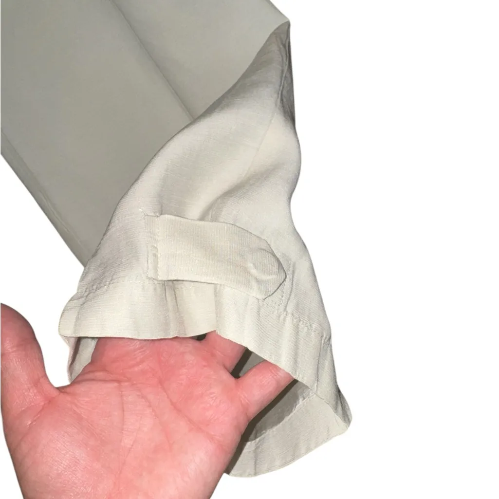 Aritzia Wilfred Kafka Linen High Rise Tie Waist Cargo Coastal Pants Size 8 - Image 4