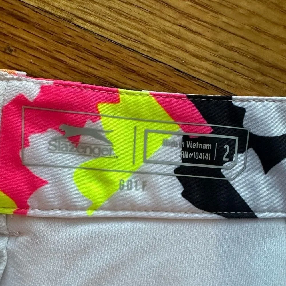 Slazenger Golf Skirt Skort Bright Colors and Pattern - Image 7