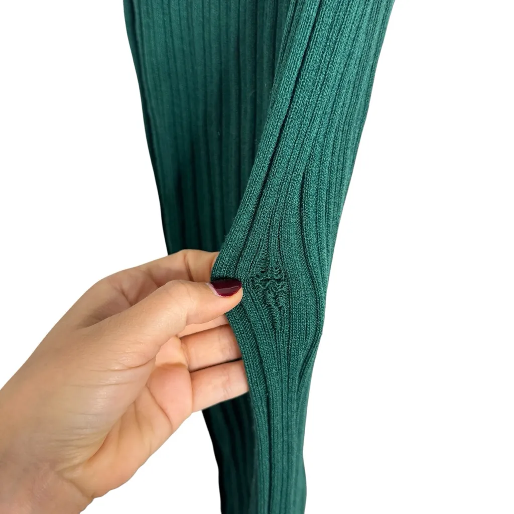 Adam Lippes Green Side Button Dress - Image 8