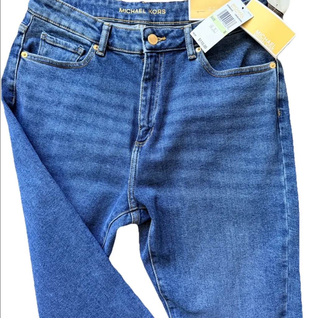 Michael Michael Kors Women’s Size 8 Selma High Rise Skinny Leg Ankle Jeans. New Blue - Image 5