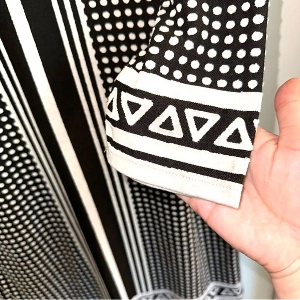 Max studios black and white polka dot long sleeve sheath dress women XS - Image 4